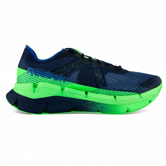 Reebok FloatZig X1 Vector Navy Solar Lime Men\'s Running Shoes Sneakers 100210159 main image 9